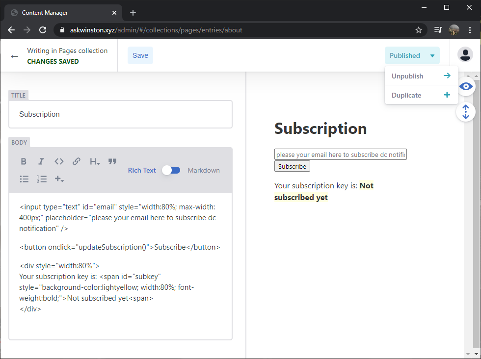 Admin Panel