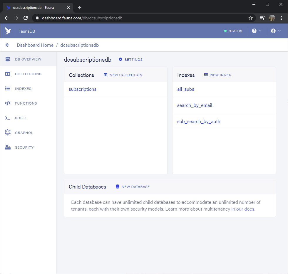 DB overview