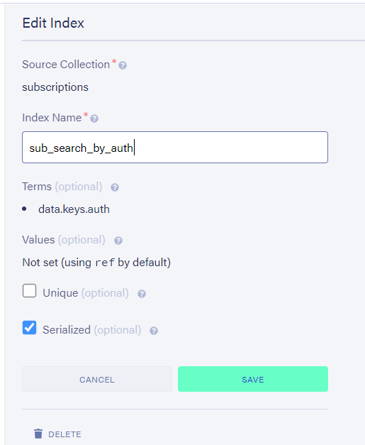 Index UI